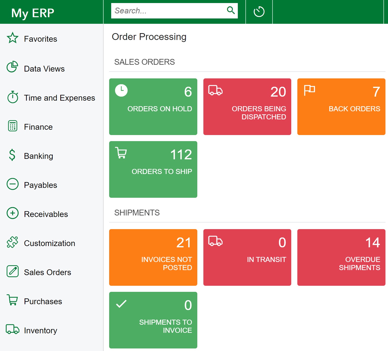 Acumatica Dashboard